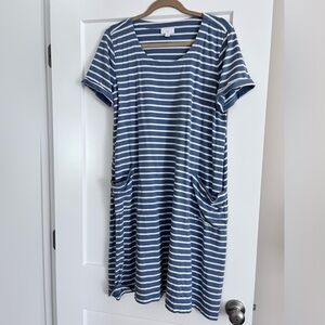 T shirt dress with matching hat